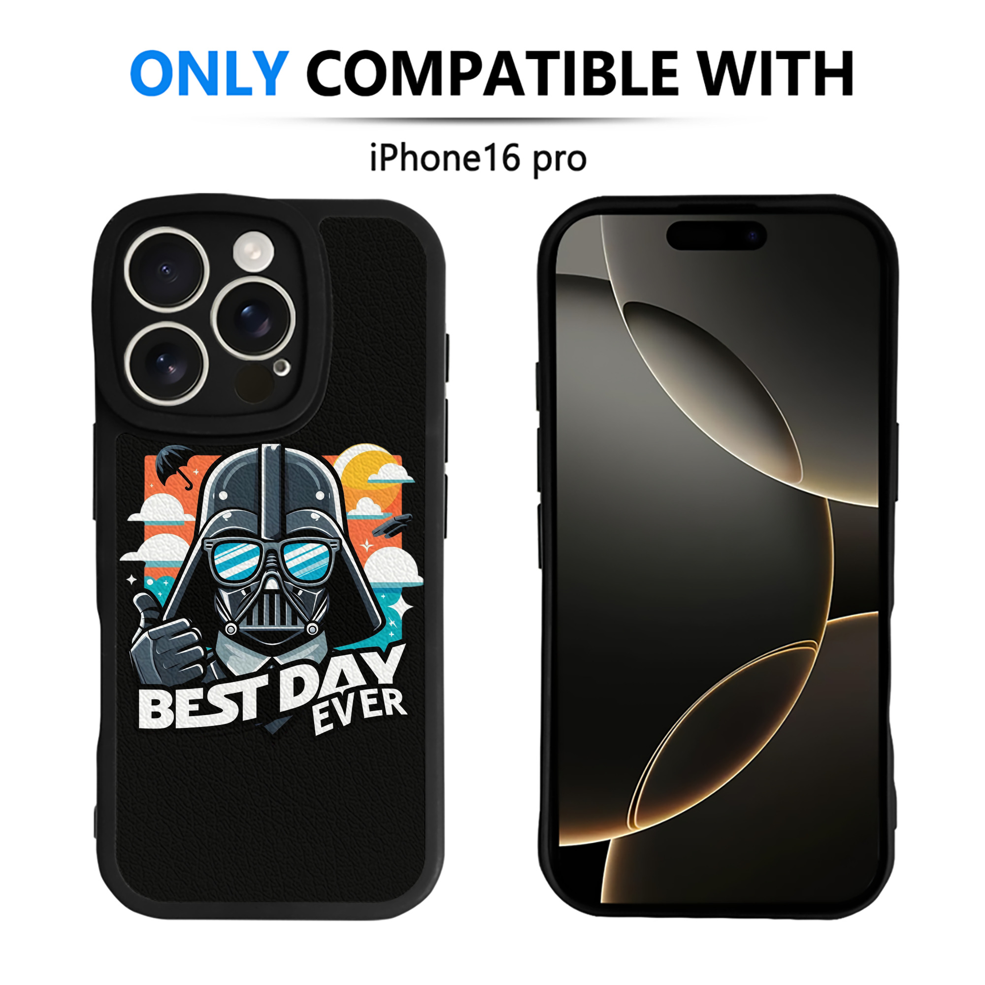 （画像用） スター・ウォーズ Star Wars 【iPhone 16シリーズ対応】シリコンスマホケース（レザー調） 材質：シリコン